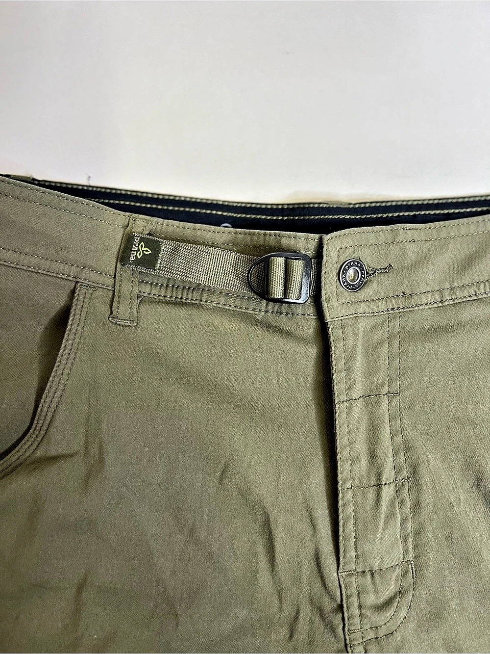 prAna Stretch Zion Cargo Short Green Waist 32 - Picture 6 of 10